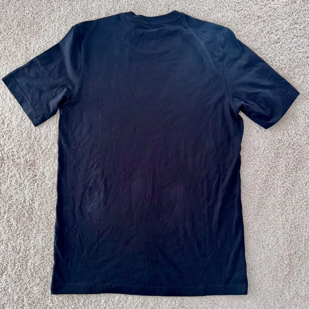 adidas Logo Tech Outline Graphic Tshirt Mens Small NEW JJ3866 black